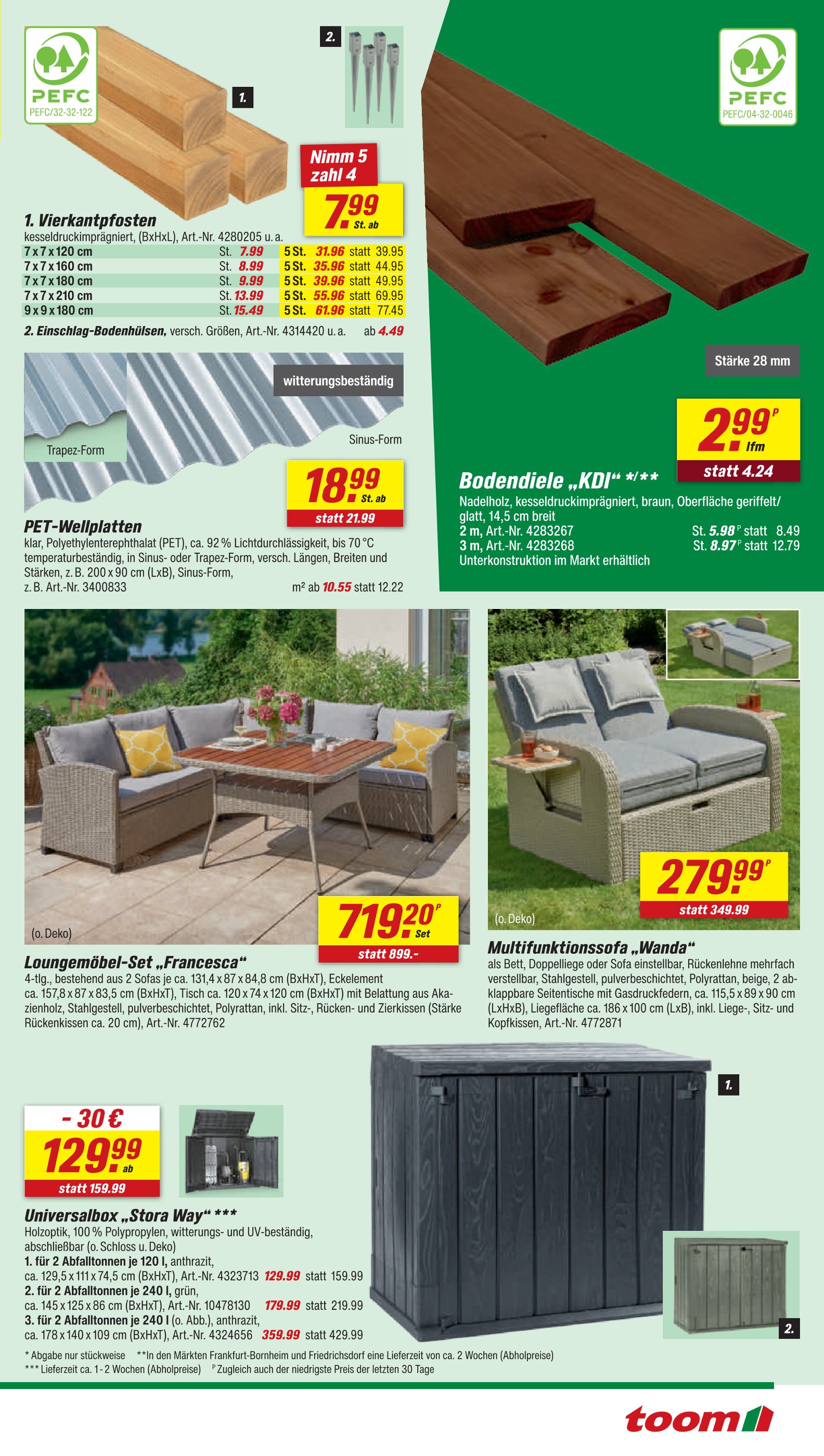 Polstermöbel Angebot im aktuellen toom Baumarkt Prospekt auf Seite 7